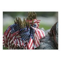 An Army soldier's backpack