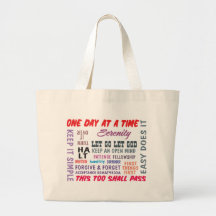 an array of aa slogans tote bag