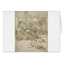 An Artillery Park by Leonardo Da Vinci Cards