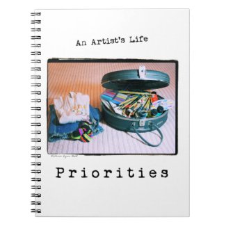An Artist's Life: Priorities notebook