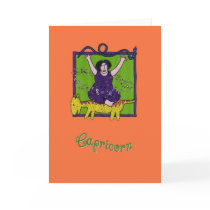 An Artsy Capricorn Greeting cards