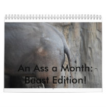 An Ass a Month: Beast Edition! Calendar