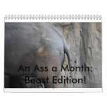 An Ass a Month: Beast Edition! Calendar