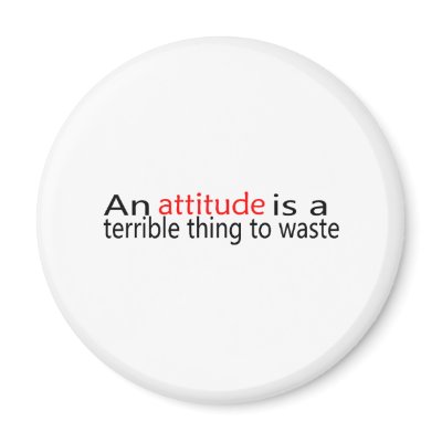 An Attitude Is A Terrible Thing To Waste Refrigerator Magnet by CelebrationZazzle