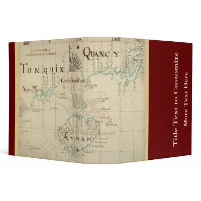 An Authentic 1690 Pirate Map Vinyl Binder by ZephyrusBooks