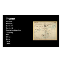 An Authentic 1690 Pirate Map Business Card Template