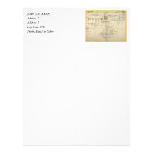 An Authentic 1690 Pirate Map Custom Letterhead