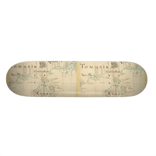 An Authentic 1690 Pirate Map Custom Skateboard