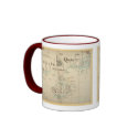 An Authentic 1690 Pirate Map mugs