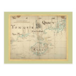 An Authentic 1690 Pirate Map Post Card
