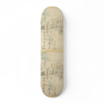 An Authentic 1690 Pirate Map Custom Skateboard