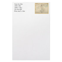 An Authentic 1690 Pirate Map Stationery
