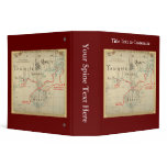 An Authentic 1690 Pirate Map (with embellishments) Binder
