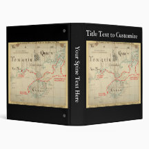 An Authentic 1690 Pirate Map (with embellishments) Binders