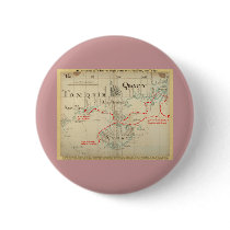An Authentic 1690 Pirate Map (with embellishments) Pinback Buttons