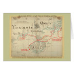 An Authentic 1690 Pirate Map (with embellishments) Greeting Cards
