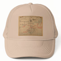 An Authentic 1690 Pirate Map (with embellishments) Mesh Hat