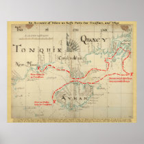 An Authentic 1690 Pirate Map (with embellishments) Posters