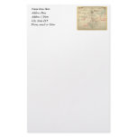 An Authentic 1690 Pirate Map (with embellishments) Personalized Stationery