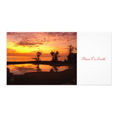 An Autumn Sunset Photo Card by westcountywestend