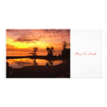 An Autumn Sunset Photo Card