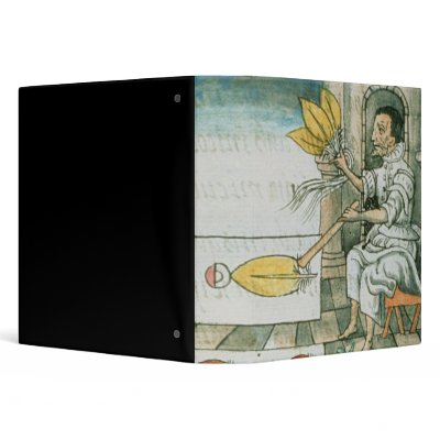 An Aztec feather artisan Binders by bridgemanart