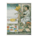 An Aztec feather artisan postcards