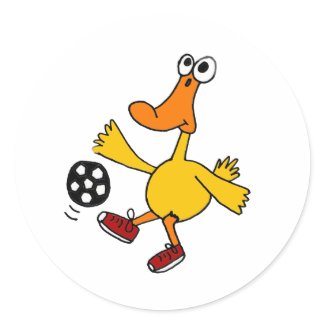 AN- Duck Playing Soccer Cartoon