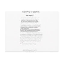 An Empire of Silence Page One postcards by MyFirstNovel An Empire of Silence Page One postcards