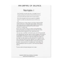 An Empire of Silence Page One postcards by MyFirstNovel An Empire of Silence Page One postcards