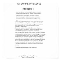 An Empire of Silence Page One posters by MyFirstNovel An Empire of Silence Page One posters