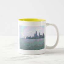 An Enamel View of the Chicago Skyline Coffee Mug