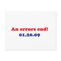 an errors end post cards