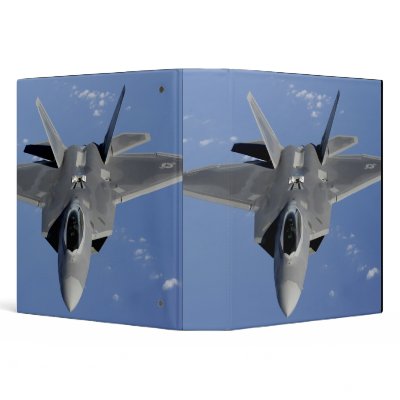 An F-22 Raptor moves into position to receive f 2 Vinyl Binder by stocktrek