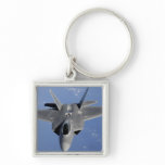 An F-22 Raptor moves into position to receive f 2 Keychains