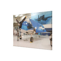An F-6F Hellcat World War II fighter plane at Gallery Wrap Canvas