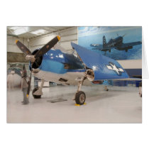 An F-6F Hellcat World War II fighter plane at