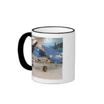 An F-6F Hellcat World War II fighter plane at Mugs