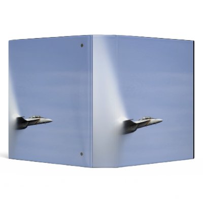 An F/A-18E Super Hornet reaches the speed of so Vinyl Binders by stocktrek
