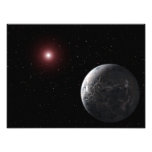 An icy/rocky planet orbiting a dim star