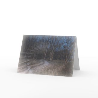 An Illusion Of The Woods-Halloween Gesture card