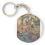 An Immense Dragon Lying by the Waterside Key Chain