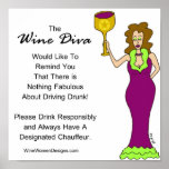 An Important Message from The Wine Diva Print