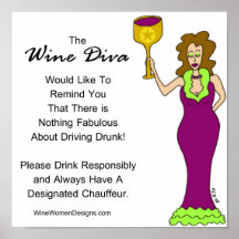 An Important Message from The Wine Diva Print