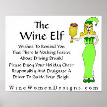 An Important Message from The Wine Elf Posters