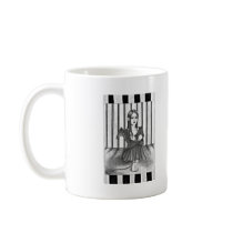 An imprisoned angel mugs