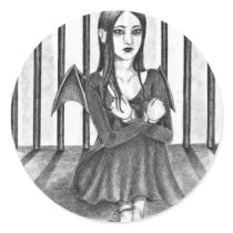 An imprisoned angel stickers