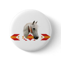 An Indian Pony Button