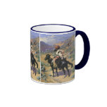 An Indian Trapper by Remington, Vintage Wild West Mug