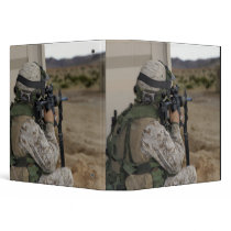 An infantry scout vinyl binder